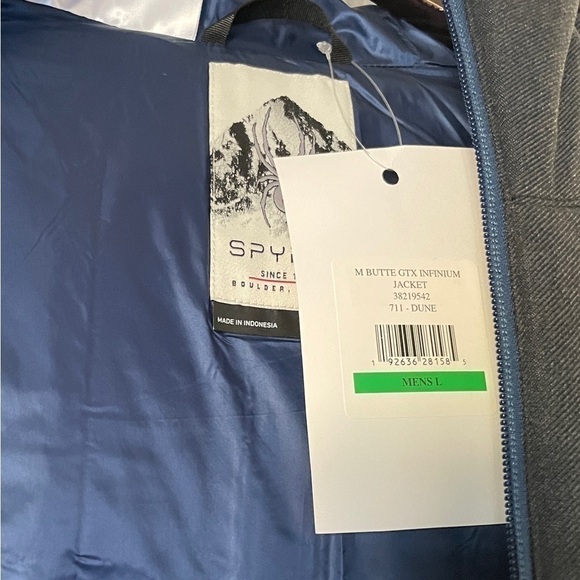 NWT SPYDER Butte G-Tex Infinium Coat Dune Lg. - Picture 7 of 7